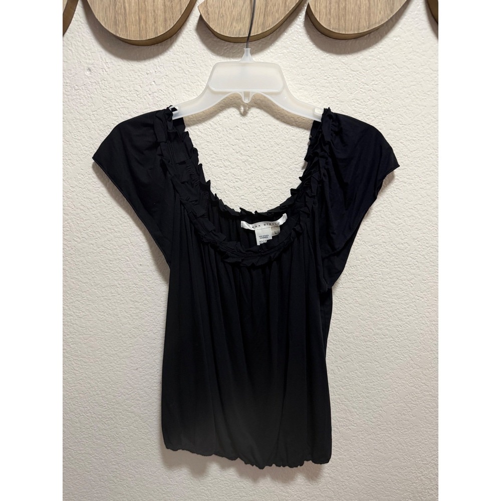 max studio Black Top Blouse Size L